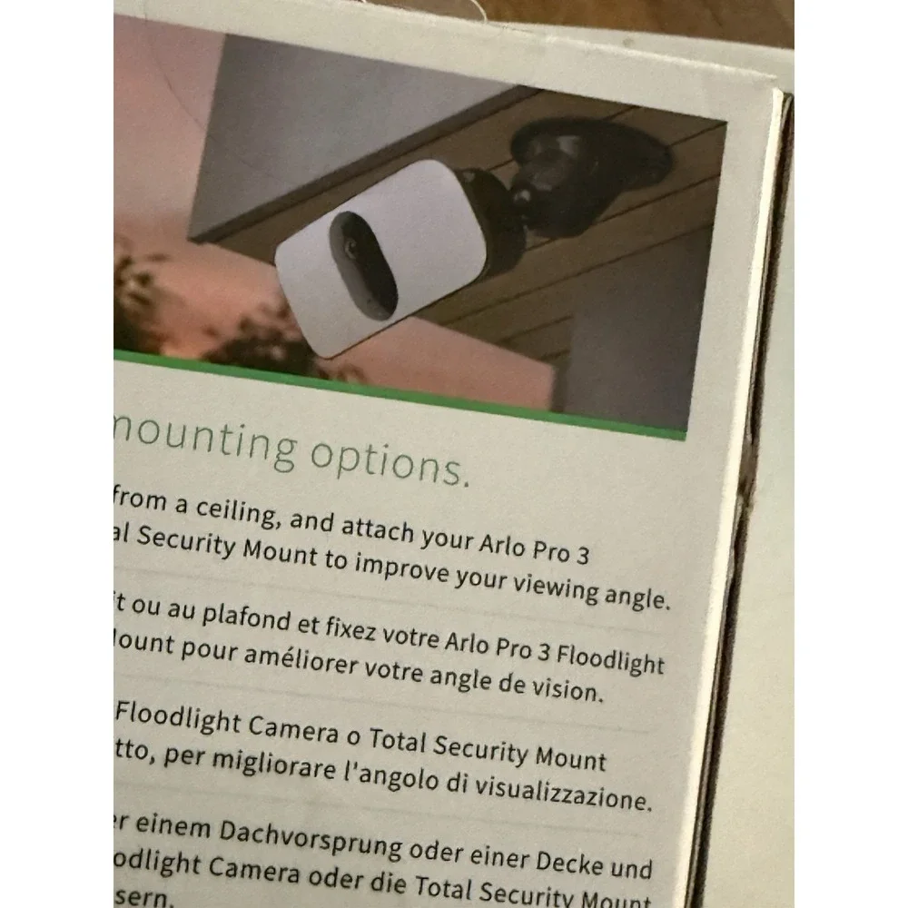 Arlo Ceiling Adapter Floodlight Camera Total Security Mount FBA 1001-10000S NEW